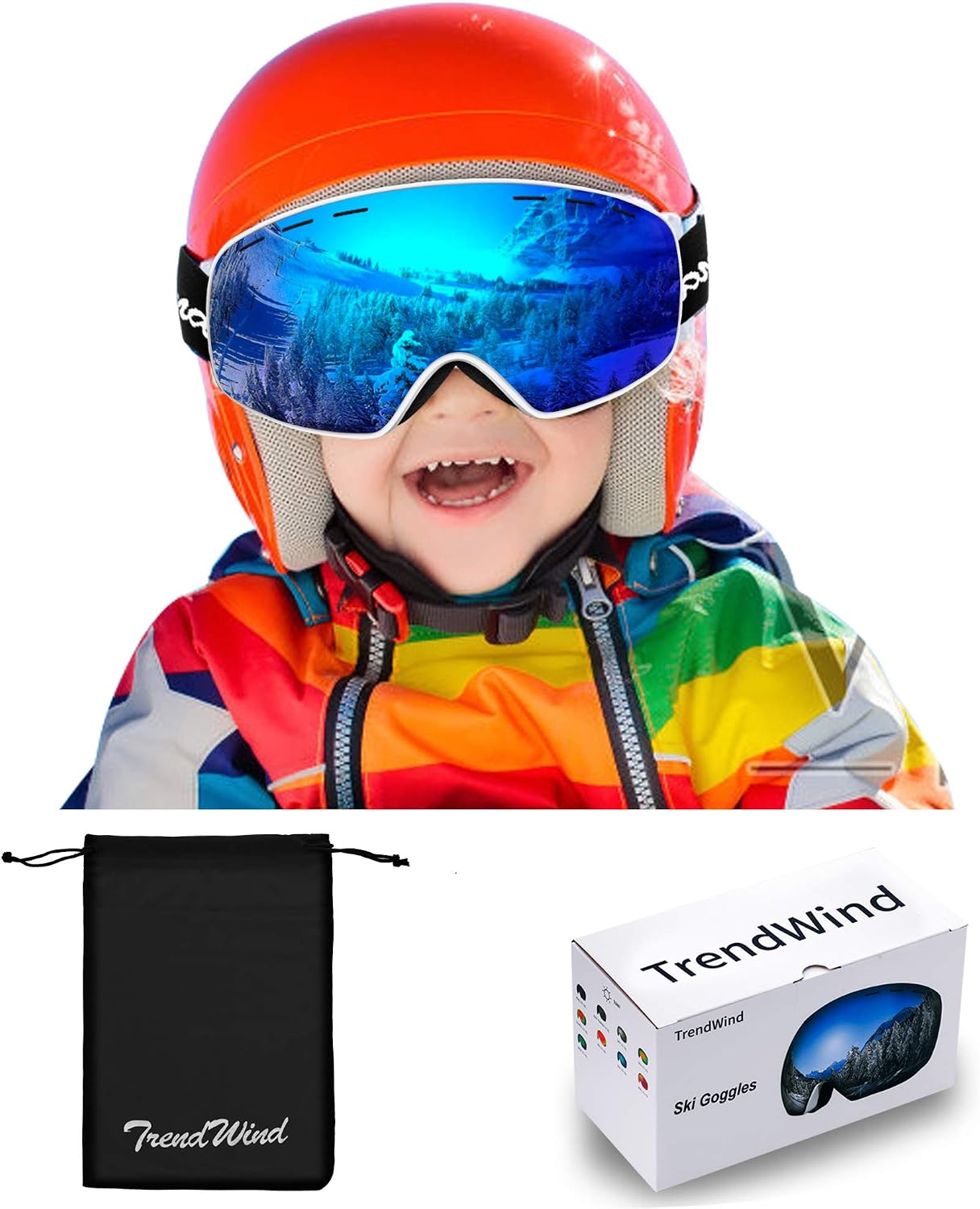 Masque De Ski Enfant Odoland - Anti-Buée, UV400, Compatible Casque