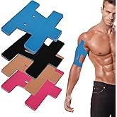 20PCS Kinesiology Tape for Shoulder, Shoulder Tape for Pain Relief Precut,Waterproof Breathable Shoulder Support & Stability Elastic, Latex-Free, Non-irritating to The Skin,Athletic Tape Four Colors