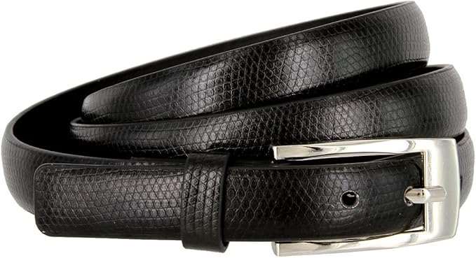 snake leather belt