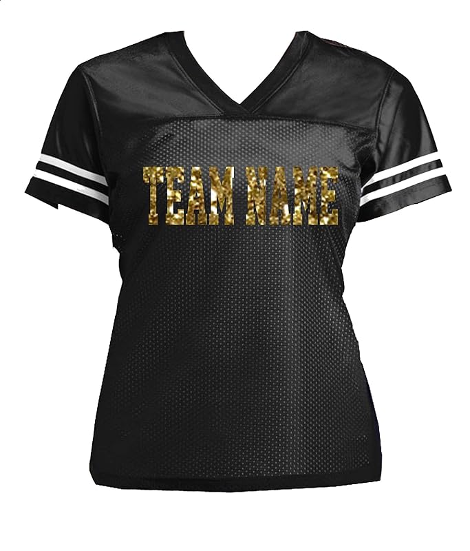 Personalized Sports Team or School Name Glitter Jersey