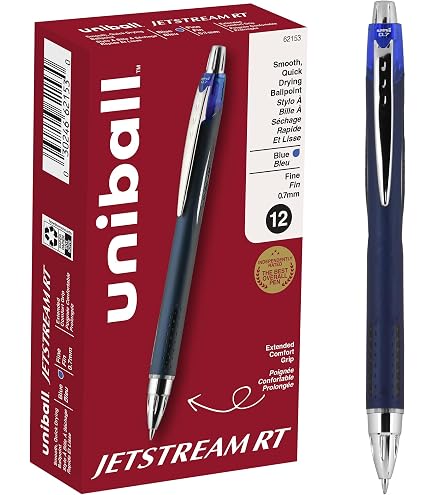 Uni-Ball SXR-7N Ricambio A Gel Per Penna JETSTREAM (SXN-217) - Colore Nero, Tratto 0,35 Mm