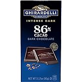 GHIRARDELLI® INTENSE DARK Chocolate Bar, 86% Cacao, 3.17 Oz Bar (Pack of 12)
