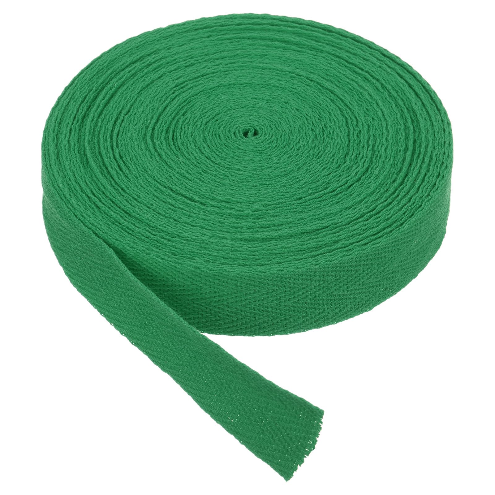 PATIKIL Cotton Twill Tape 20mm(3/4") 10 Yards Cotton Ribbon Bias Binding Tape Herringbone Webbing Trim for Sewing Gift Wrapping Craft DIY Pine Green