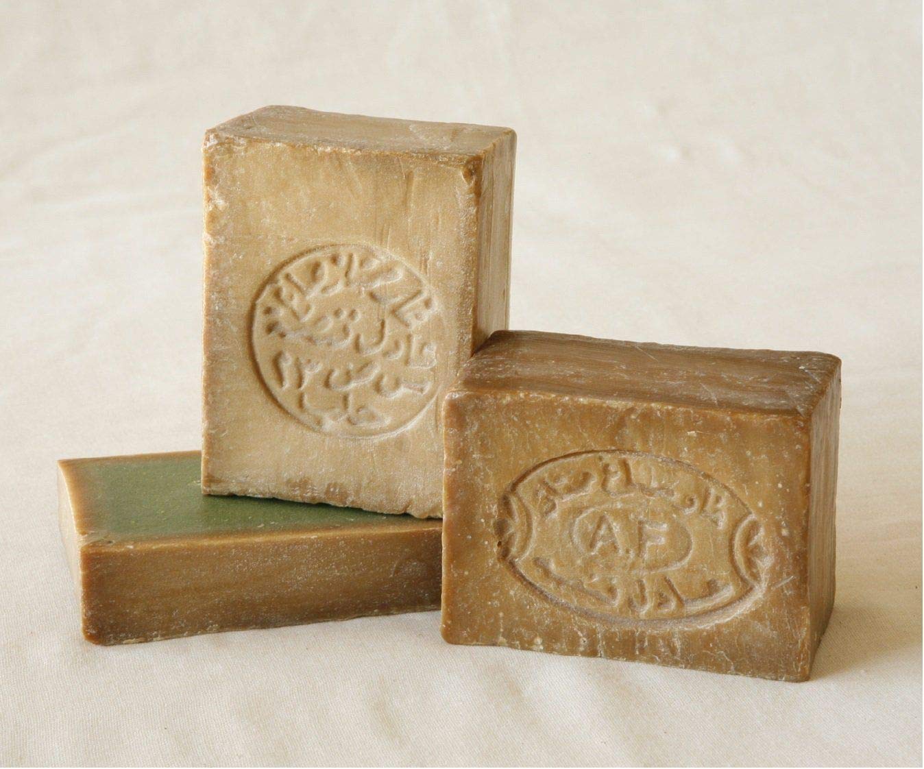 Aleppo Soap - 200 gr each -%25 Laurel Oil,%75 Virgin Olive Oil, Natural & Handmade, with Cotton Bag
