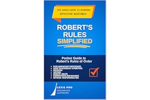 Robert's Rules Simplified: Pocket Guide to Robert's Rules of Order