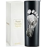 Onebttl Bigfoot Gifts for Men Women, Big Foot Sasquatch Gifts, 20 oz Black Insulated Tumbler, Bigfoot Gift Idea, Ideal for Christmas, Thanksgiving