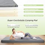 REDCAMP 7.6cm Thick Memory Foam Camping Mattress Grey 190x76cm with Detachable view 2