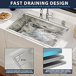 30 Inch Drop In Kitchen Sink -Lepuday 30x22 Drop In