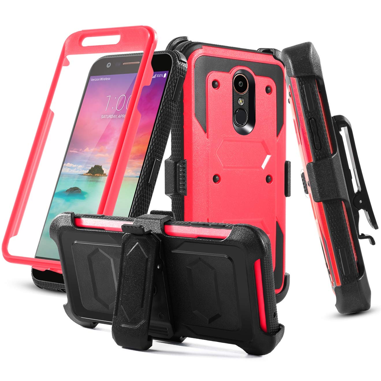 Best lg k10 phone case with screen protector built in