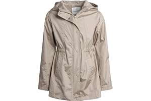 URBAN REPUBLIC Girls' Rain Jacket - Lightweight Waterproof Raincoat and Slicker Shell Windbreaker with Hood (Sizes: 7-16)
