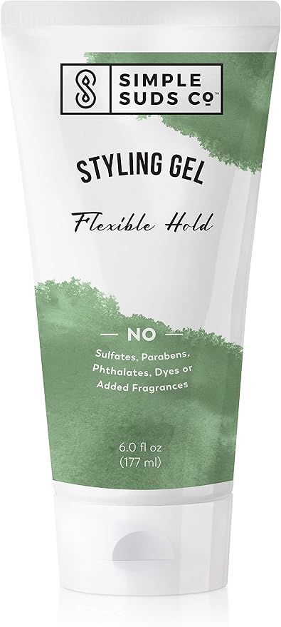 Amazon Com All Natural Hair Styling Gel Safe For Sensitive Skin Fragrance Free Alcohol Free 6 Oz Health Personal Care