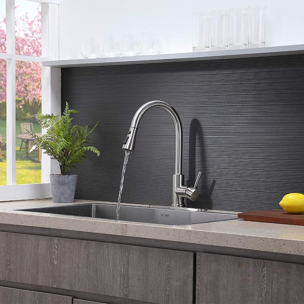 GLANZHAUS Modern High Arc Single Lever Kitchen Taps - Image 4