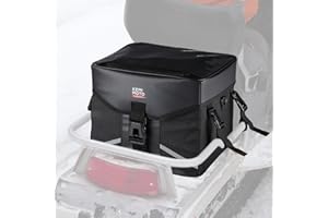 KEMIMOTO Snowmobile Gear Bag, 1680D Water-Resistant ATV Storage Bag with TPU Touch Lid, 16L Large Storage Compatible with Snowmobile Sled Racks Polaris Grizzly Fourtrax Most ATV