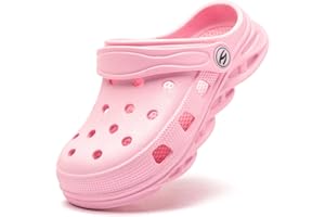 HOBIBEAR Boys and Girls Classic Graphic Garden Clogs Slip on Water Shoes(Toddler/Little Kids/Big Kids)