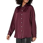 KARL LAGERFELD Paris Women's Sportswear TOP,Port Wine,Medium