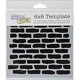 CRAFTERS WORKSHOP Crafters Workshop Crafter's Workshop Template, 6 by 6-Inch, Bricks