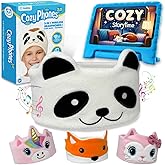 Toddler Headphones Wireless, Kids Bluetooth Earphones, Safe Volume - Wired School Headphones for Kids with 3.5 MM Jack and Travel Bag - Toddler Airplane Accessories for Boys & Girls - Panda