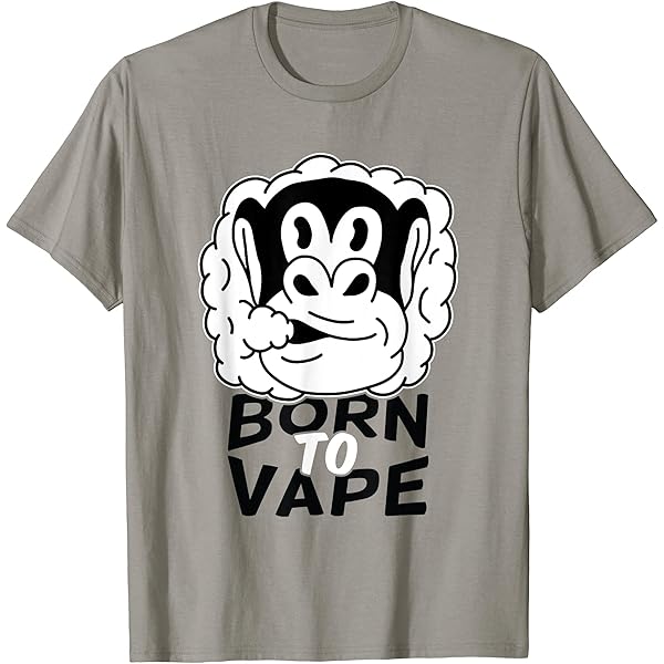 Amazon.com: Born To Vape Monkey Face Vaping T-Shirt : Clothing, Shoes &  Jewelry