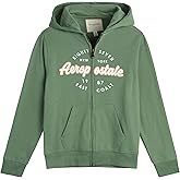 AEROPOSTALE Girls Zip Up Hoodie - Soft Cozy Fleece Full Zip Graphic Hoodies for Girls - Trendy Fall Fashion Kids Sweatshirts