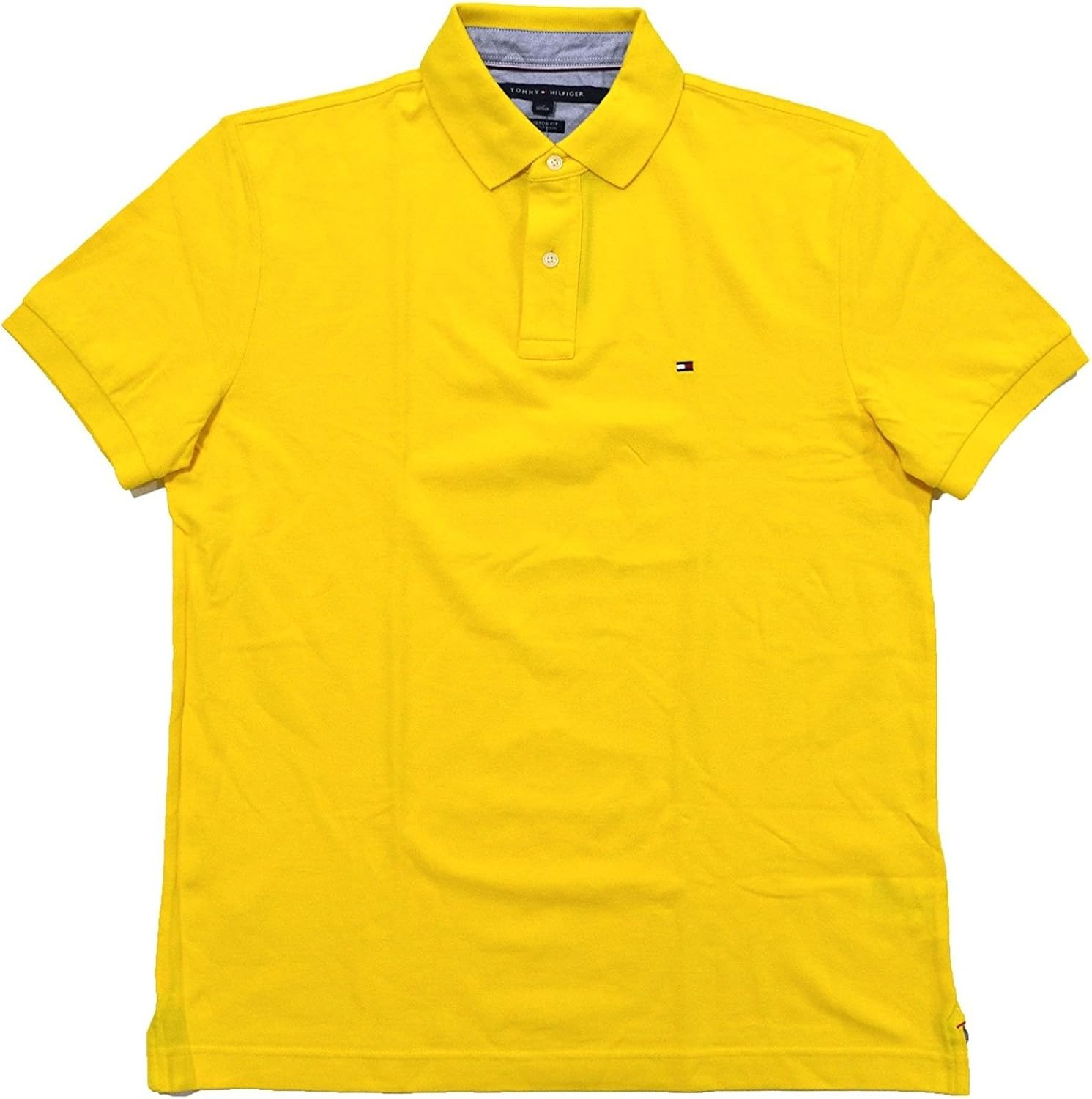 Tommy Hilfiger Men's Short Sleeve Polo Shirt in Custom Fit at  Men’s Clothing store