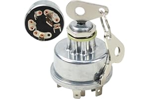XGHDALK E7NN11N501AB Ignition Key Switch Tractor Ignition Switch with 2 Keys 7 Terminals 35 Amp