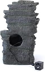 BTGGG Cascading Tiered Water Fountain with LED Lights, Grey view 6