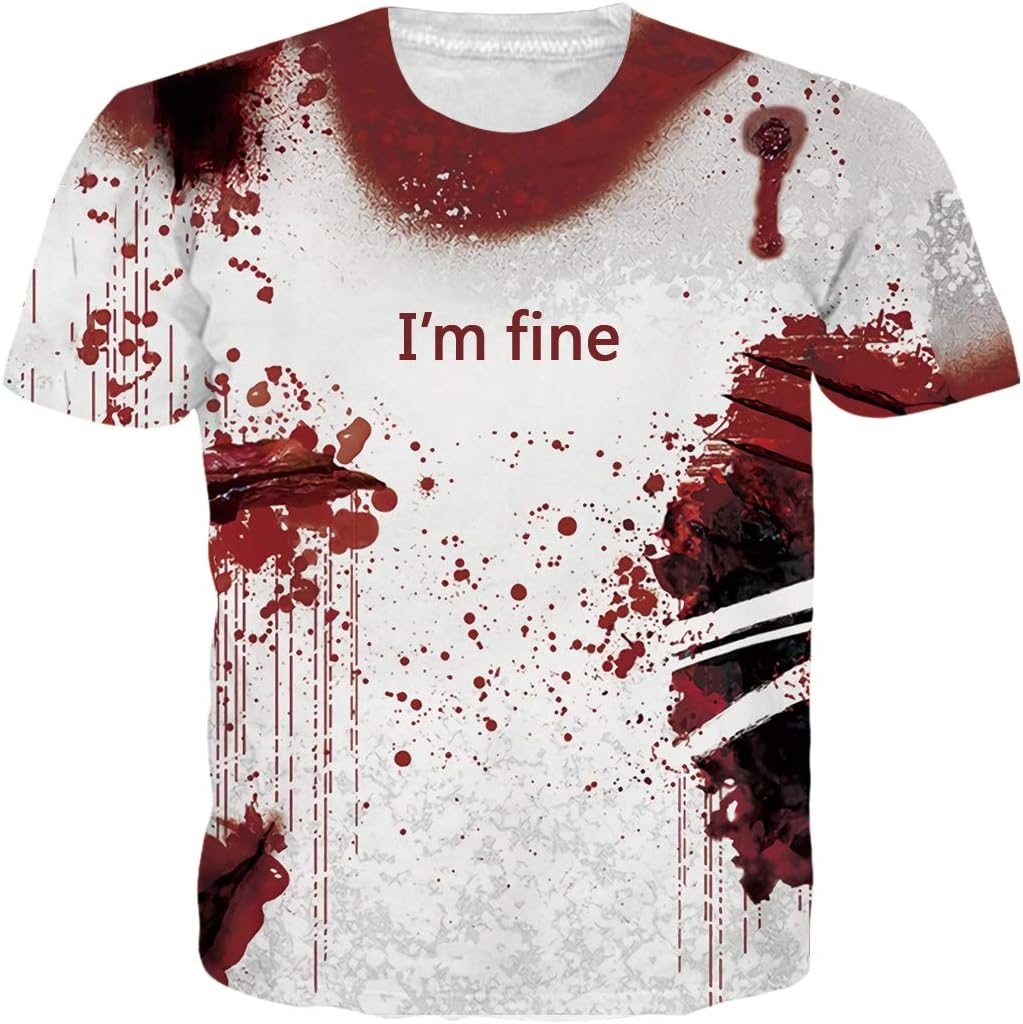 Unisex 3D Printed Summer Casual Short Sleeve T Shirts Tees