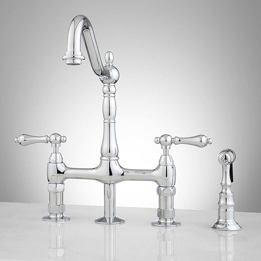 Signature Hardware 329239 Bellevue 1 8 Gpm Bridge Kitchen Faucet