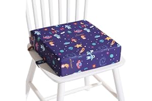CZRRZL Toddler Booster Seat for Dining Table, Stronger Support Booster Seat for Table Washable 2 Safer Straps Non-Slip Bottom Portable Booster Seat for Kids Child Baby Increasing Cushion for Travel Home