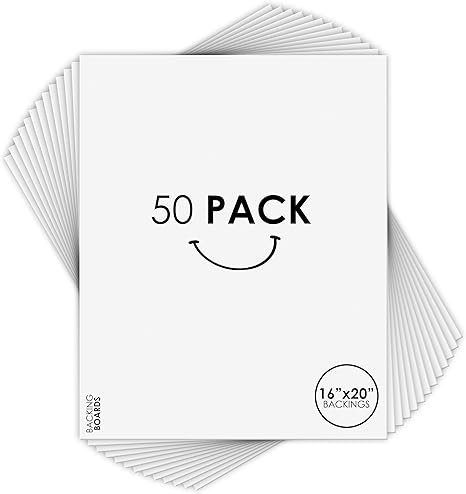 Art, Pack of 50 Backing Board 