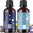 Aromatherapy Essential Oil Blends for Diffusers - Diffuser Essential Oil Set with Dream Essential Oil Blend and Breathe Essen