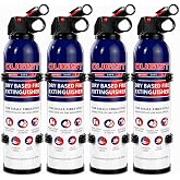 ABC Fire Extinguisher for Home &amp; Vehicle - Portable Dry Chemical Fire Extinguisher | Grease &amp; Electrical Fire Extinguisher for Kitchen, Car, Easy for All Ages to Use (4-Pack, 1.32lb Each)