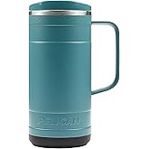 Pelican Hydration Pelican Ridge™ 18 oz Vacuum Insulated Tumbler - Recycled Stainless Steel Double Wall Travel with Dual Lid, Powder Coated Insulated Coffee Mug For Hot Cold Drinks Lagoon