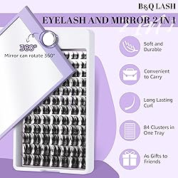 B&Q Lash Clusters D Curl 8-16MIX 84 PCS Eyelash