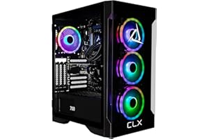 CLX Set Gaming PC - Intel Core i9 12900KF 3.2GHz, GeForce RTX 4060 Ti, 1TB NVMe M.2 SSD, 4TB HDD, 32GB DDR4 RGB Memory, 240mm AIO, Windows 11 Home, Black