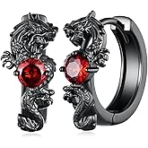 Dragon Earrings S925 Sterling Silver Dragon Hoop Earrings Dragon Jewelry Gifts for Men Women