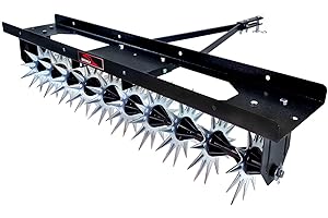 Brinly SA2-40BH-P Tow Behind Spike Aerator with Double Tow Bar, 40"
