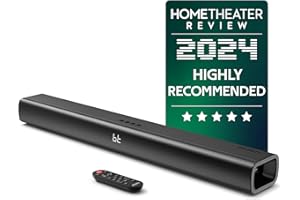 Majority 140W Bluetooth Sound Bar for Smart TV | 31" 2.1 Wireless Soundbar for TV with 3D Sound | TV Speakers Sound Bar with Built in Subwoofer | HDMI, AUX, Optical Compatible Mini Soundbar Naga 80
