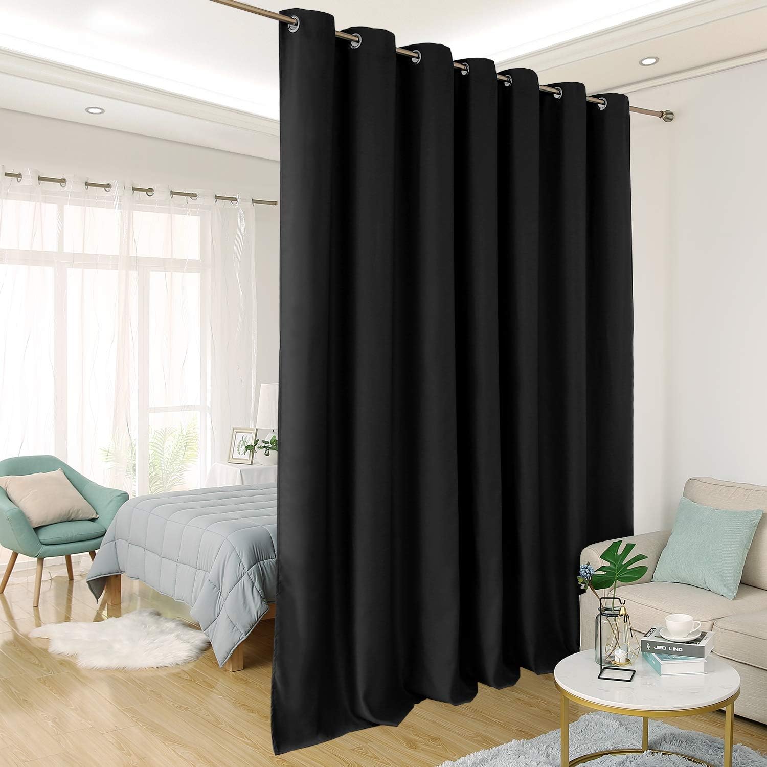 Amazon Com Deconovo Wide Blackout Curtain For Sliding Glass Door
