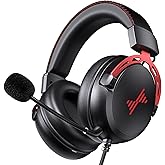 DEEBOX Gaming Headset for PS5 PS4 Xbox One Switch, Gaming Headphones with Microphone for PC Mac Laptop Computer Gamer