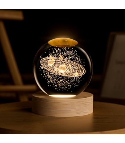 Amazon.com: qianyue 雷射雕刻十二生肖水晶球微型立體水晶工藝裝飾玻璃