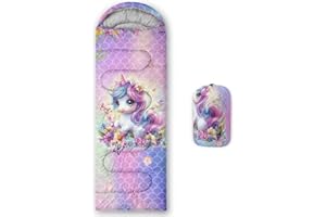 UEVBF Sea Turtle Sleeping Bag for Kids Boys Girls,Ocean Themed Camping Gear,Waterproof Compact Sleeping Bag for Camping Backpacking Outdoor Hiking.