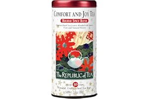 The Republic of Tea – Comfort and Joy Tea, Holiday Spice Blend, 50 Tea Bags, Naturally Caffeinated