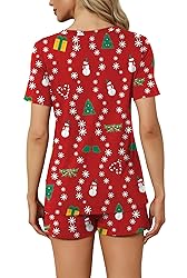 RUBZOOF Christmas Pajamas for Women Shorts Set
