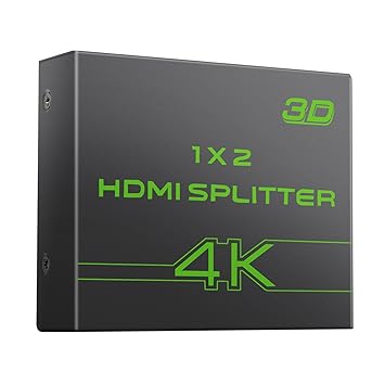 AUTOUTLET 2 vías HDMI Splitter Ultra HD 4K x 2K HDMI Amplificador ...