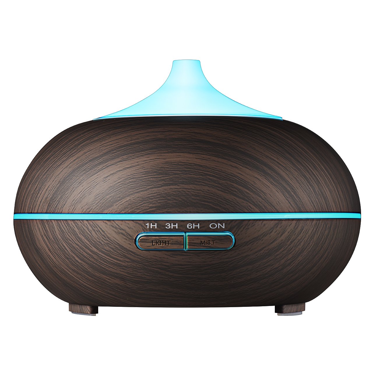 VicTsing 2nd Version Essential Oil Diffuser, 300ml Aroma Wood Grain