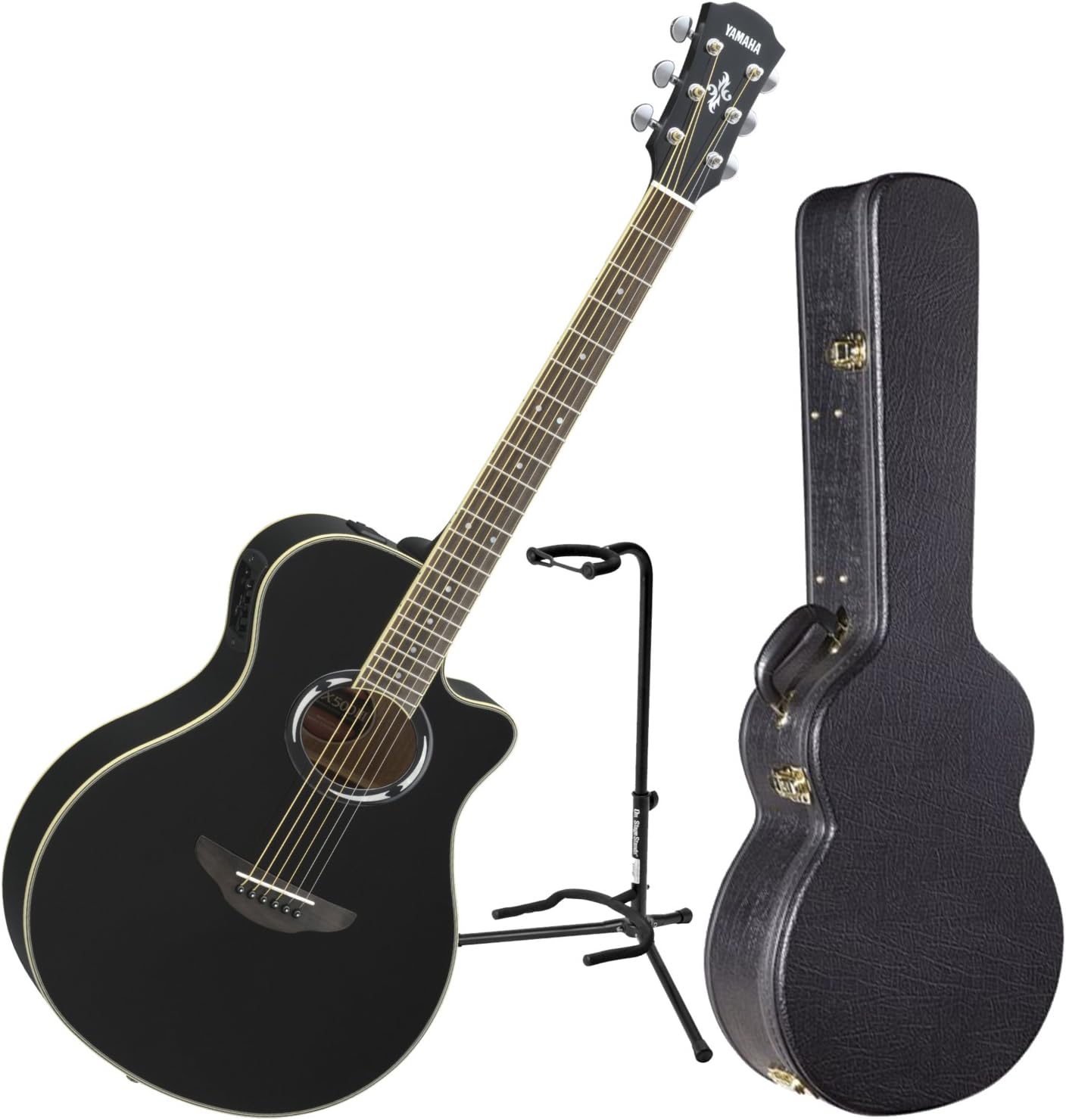 Yamaha APX500III BL Thinline Acoustic Electric Guitar Black w/ Case and