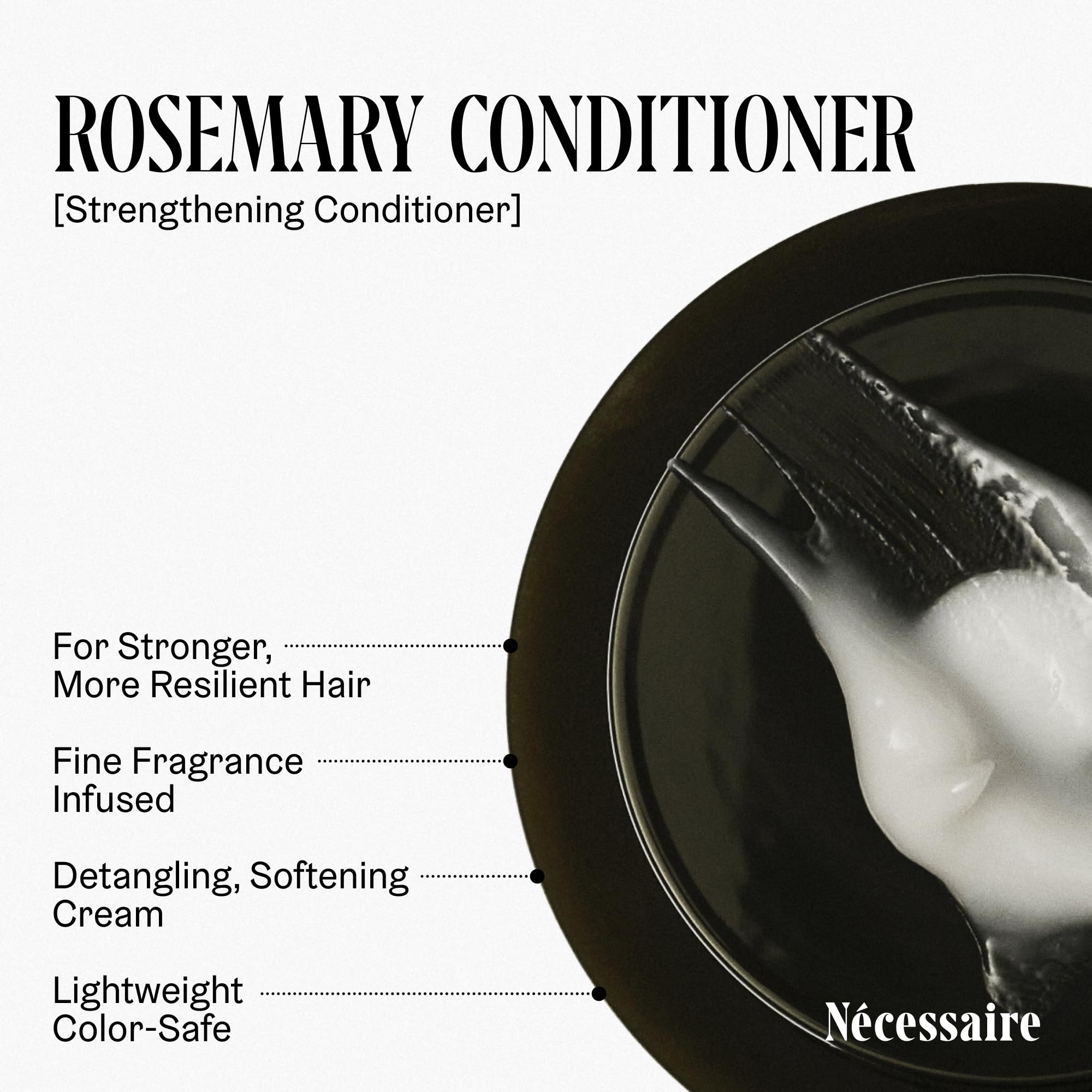 Nécessaire Rosemary Hair Duo | Multi-Protein Strengthening Shampoo + Conditioner For Thinning Hair. For Women + Men. Good For All Hair Types/Textures. Free Of Sulfates. Color-Safe. 250 ml / 8.4 oz