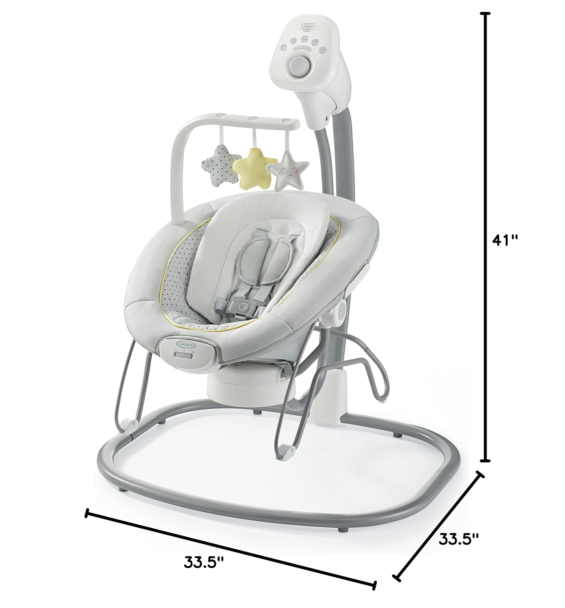 Graco Sway2Me Portable Baby Swing and Bouncer Seat with Music, Sounds, and Adjustable Settings, Watson Collection