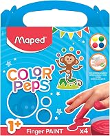 Maped Color'Peps My First Finger Paints 4 x 80g Primary Colours
